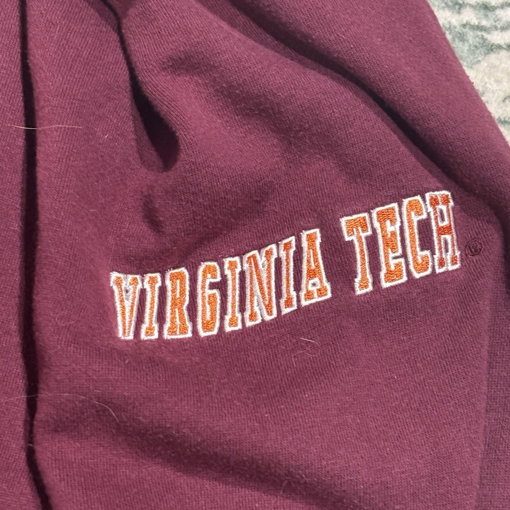 Vintage Colosseum Virginia Tech Sweatshirt Maroon Medium - Picture 4 of 6
